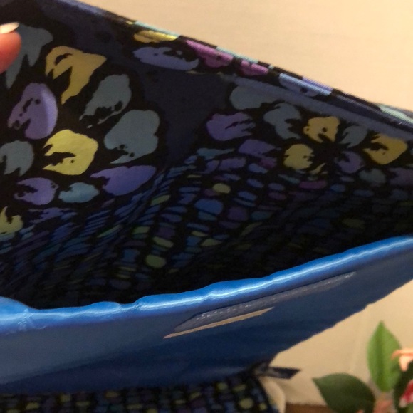 Vera Bradley Indigo POP Laptop Travel Tote new - Picture 4 of 8